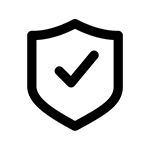 Icono servicio seguro apagado