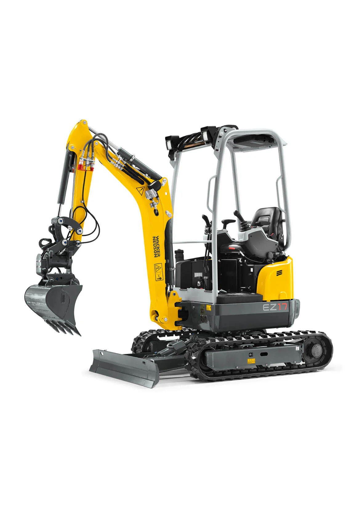 Alquiler de Mini excavadora 1700 Kg Wacker Neuson EZ17