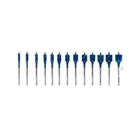 Set de brocas planas fresadoras para madera de 10/12/13/14/16/18/20/22/24/25/28/30/32 mm, 13 unidades