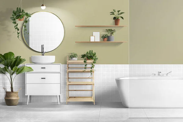 Colocar estanterías flotantes en el baño