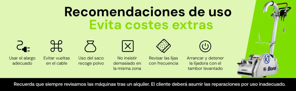 como usar lijadora de parquet