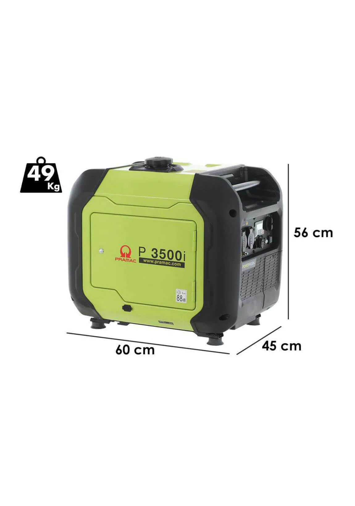 Diagrama de Grupo electrógeno 3 kVA Pramac P3500I