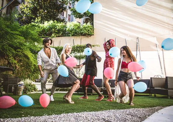 carrera de globos