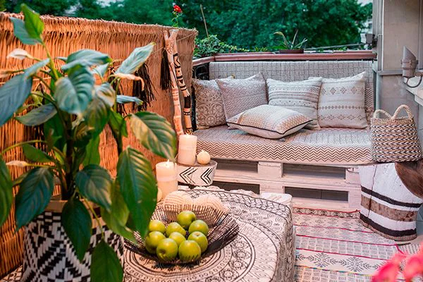 sofa hecho con palets