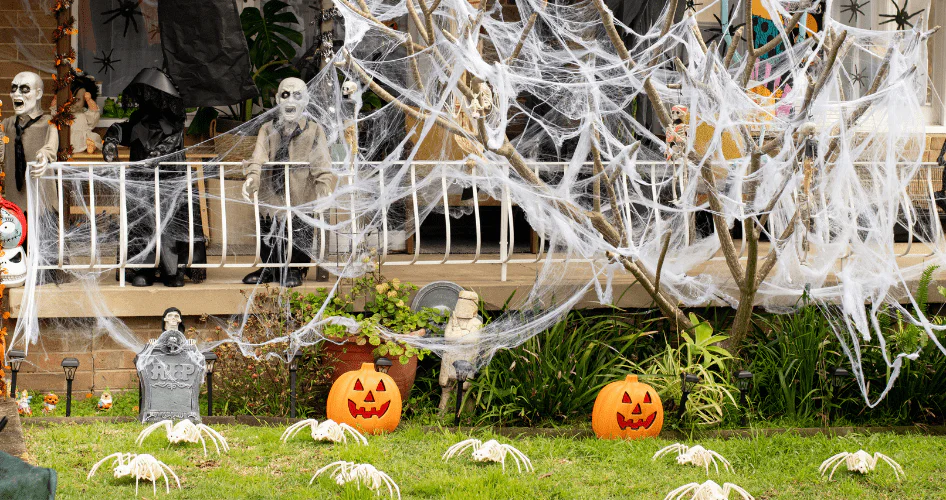decorar jardin halloween